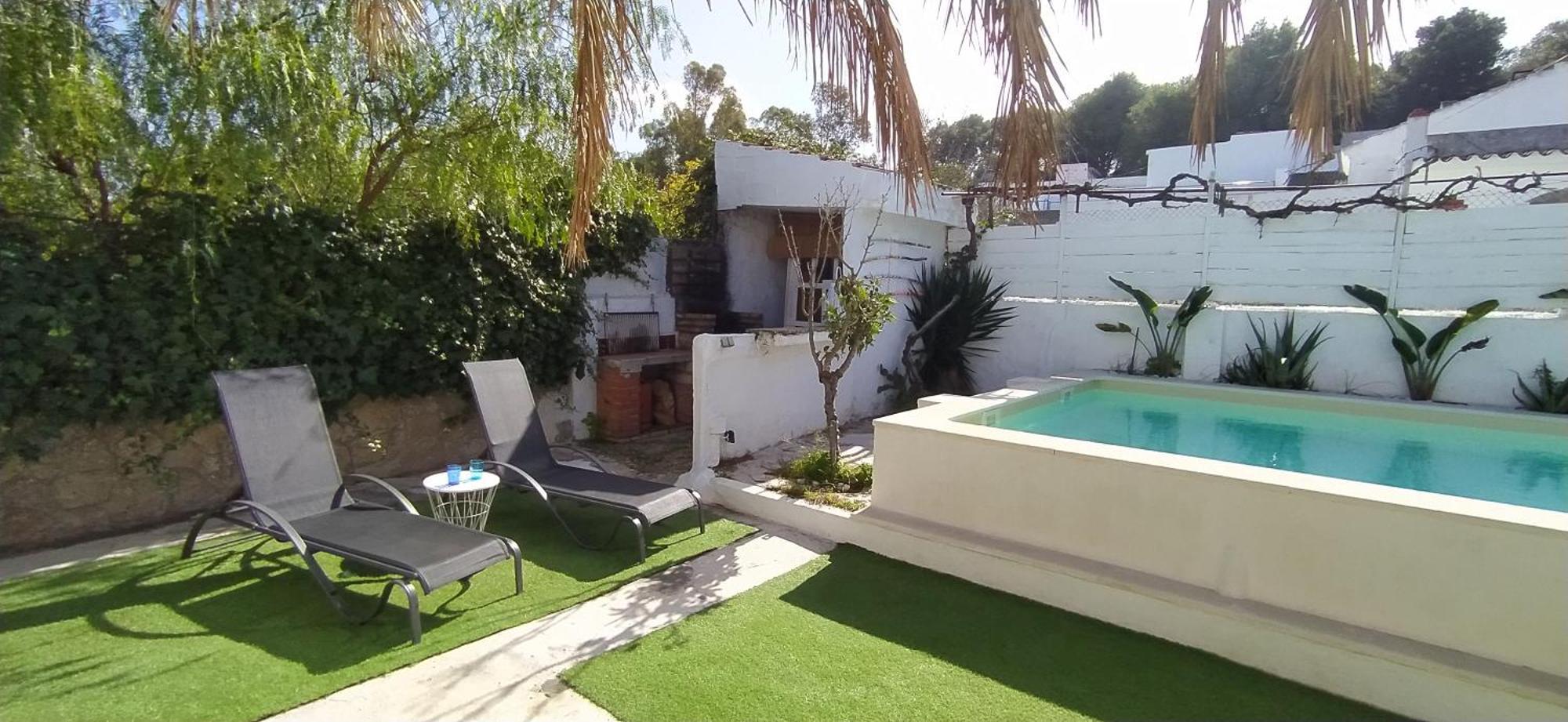 チクラナ・デ・ラ・フロンテーラ Casa, Piscina, Jacuzzi, Garaje, Barbacoa.ヴィラ エクステリア 写真